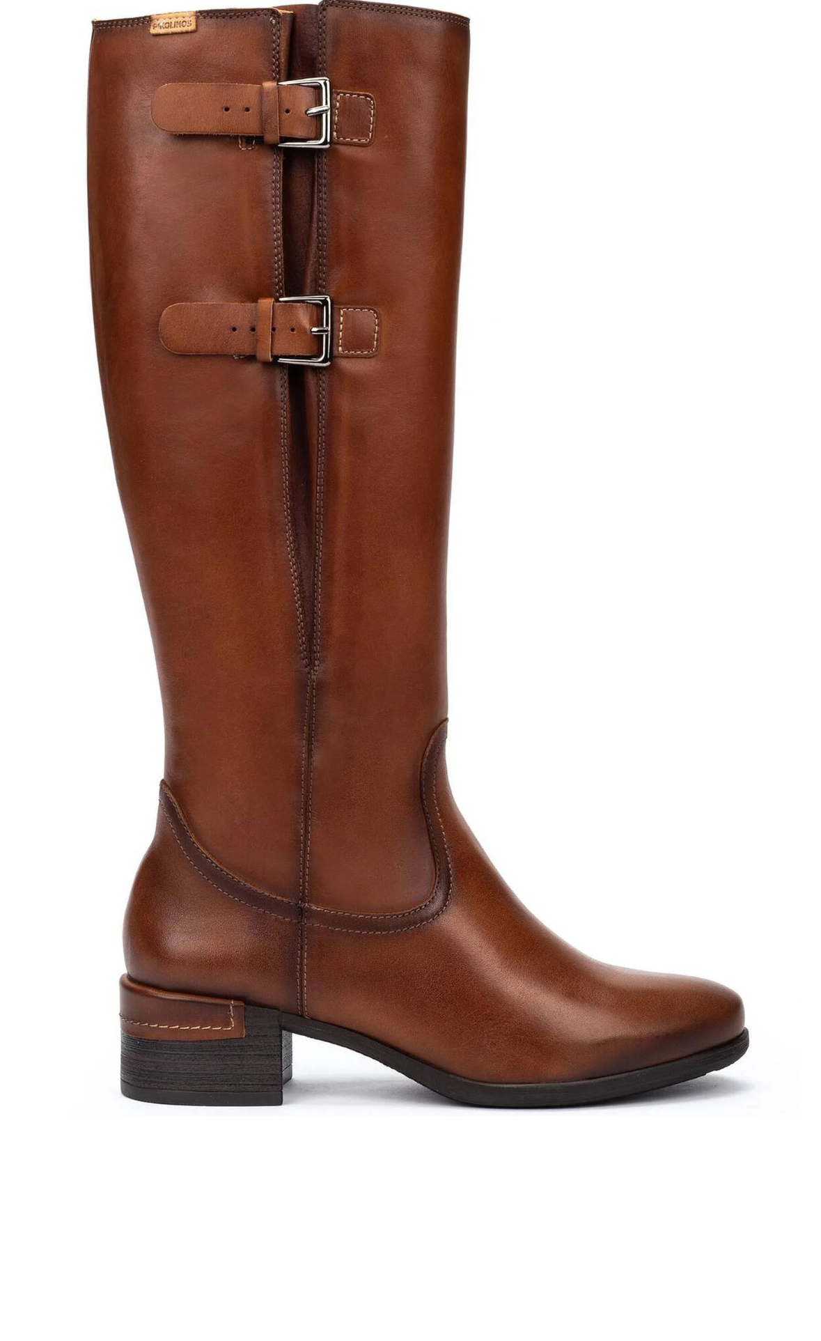 Pikolinos Malaga Ladies Buckle Trim Low Heel Boot