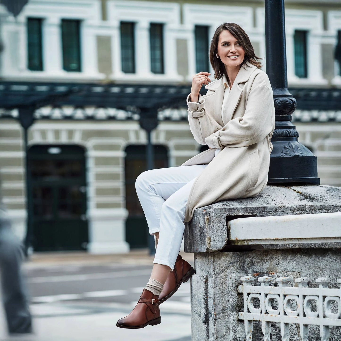 Pikolinos Puertollano Ladies Buckle Strap Trim Ankle Boot