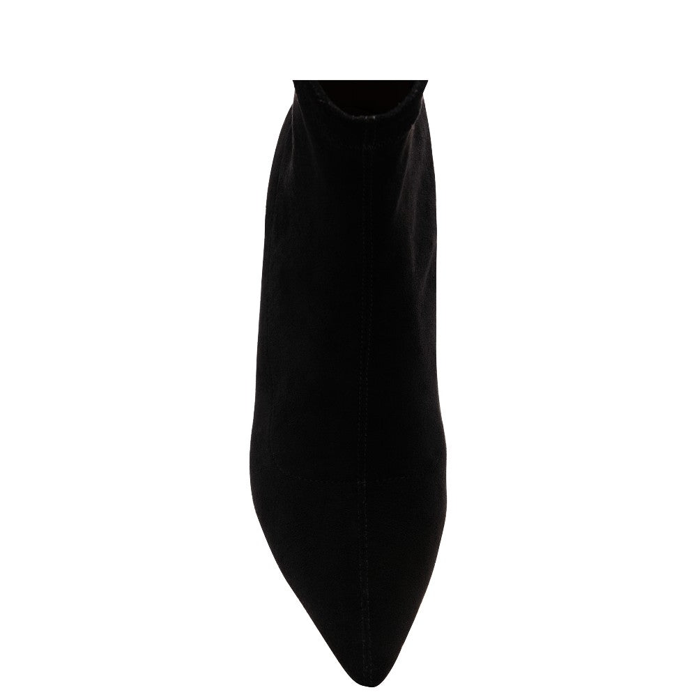 Ravel Madruga Ladies Kitten Heel Micro Fiber Ankle Boot