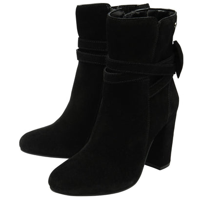 Ravel Alder Ladies Bow Detail Suede Ankle Boot