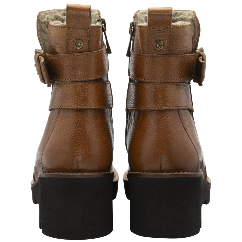 Lotus Emberlynn Ladies Grain Leather Wedge Ankle Boot