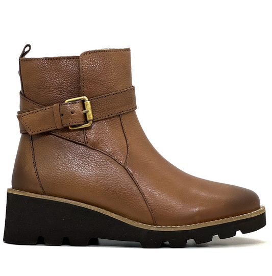 Lotus Emberlynn Ladies Grain Leather Wedge Ankle Boot
