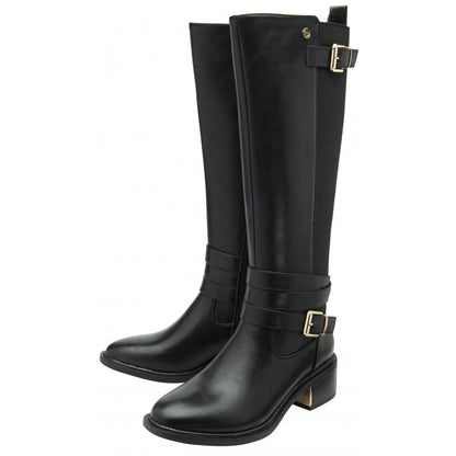 Lotus Freya Ladies Buckle Trim Long Boot