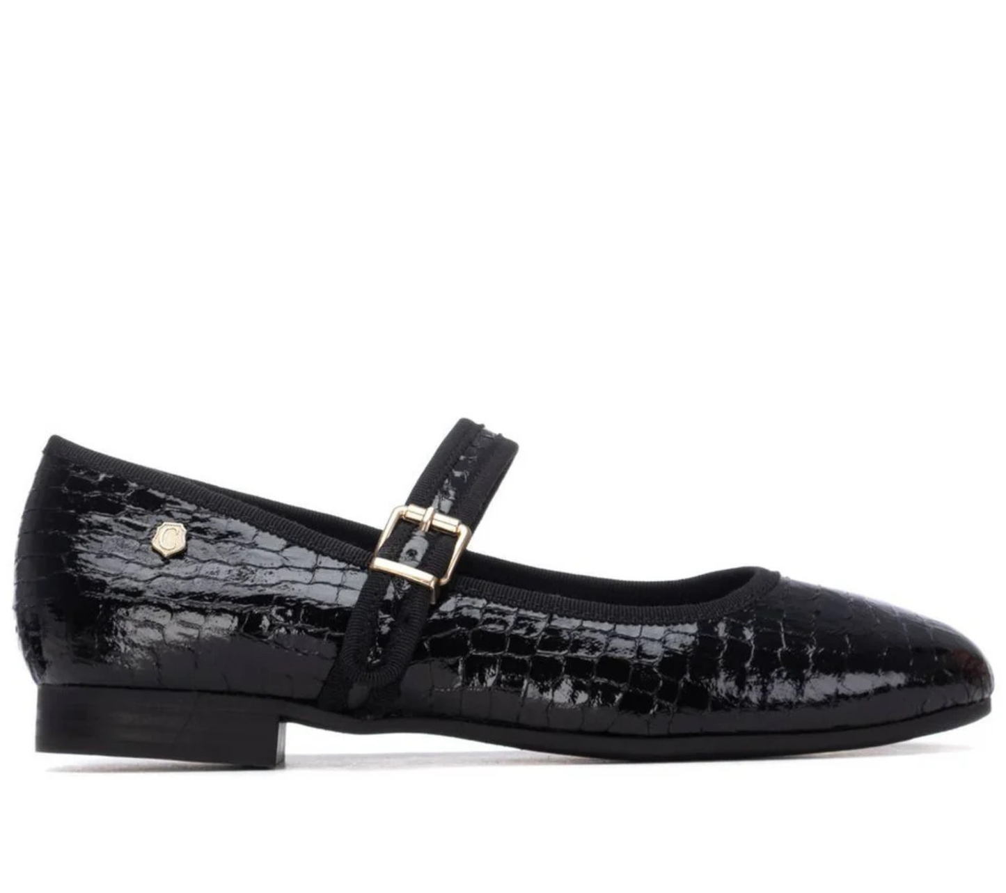 Carmela Ladies Croco Print Mary Jane Shoe