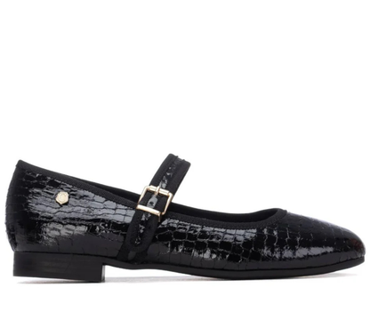 Carmela Ladies Croco Print Mary Jane Shoe