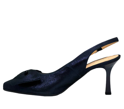 Bioeco Ladies Bow Front Slim Heel Sling Back