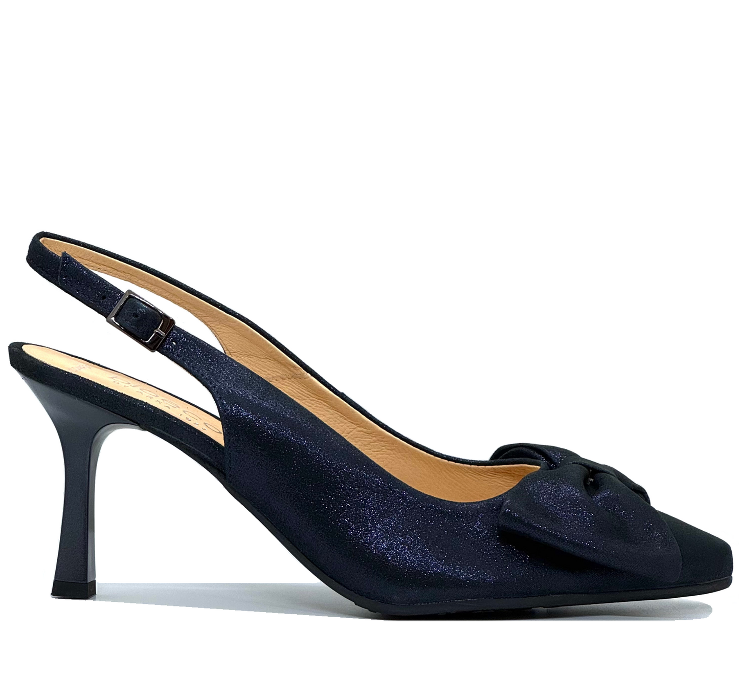 Bioeco Ladies Bow Front Slim Heel Sling Back