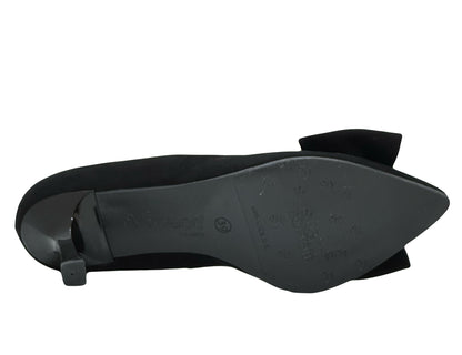 Bioeco Ladies Bow From Slim Heel Court Shoe