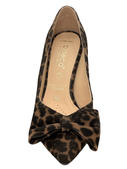 Bioeco Ladies Bow From Slim Heel Court Shoe