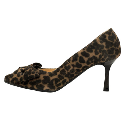 Bioeco Ladies Bow From Slim Heel Court Shoe