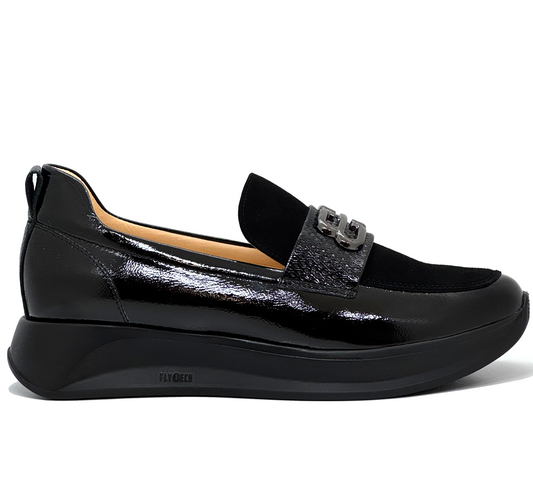 Bioeco Ladies Tab Front Flatform Loafer