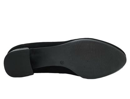 Bioeco Ladies Buckle Front Block Heel Court