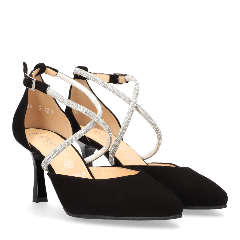 Bioeco Ladies Diamante Strap Slim Court