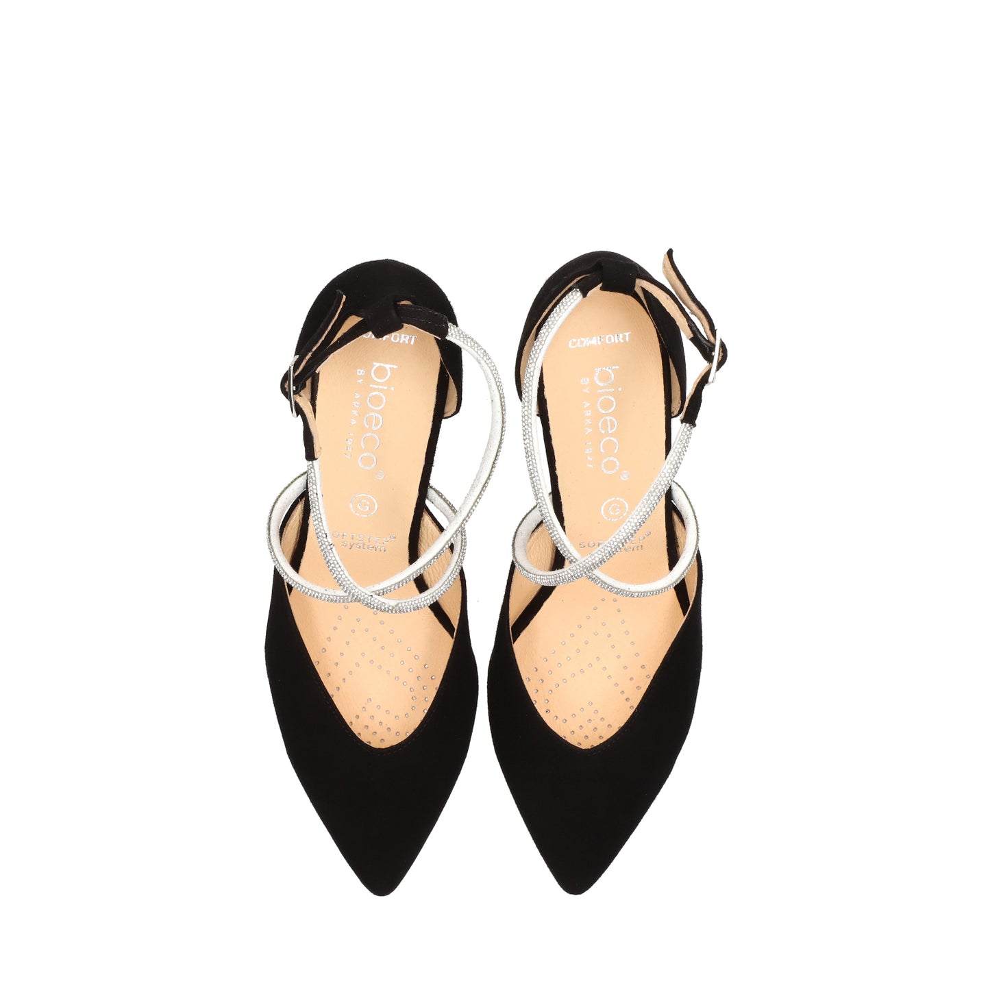 Bioeco Ladies Diamante Strap Slim Court