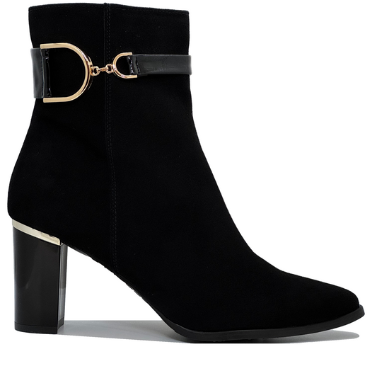 Bioeco Ladies Buckle Trim Ankle Boot