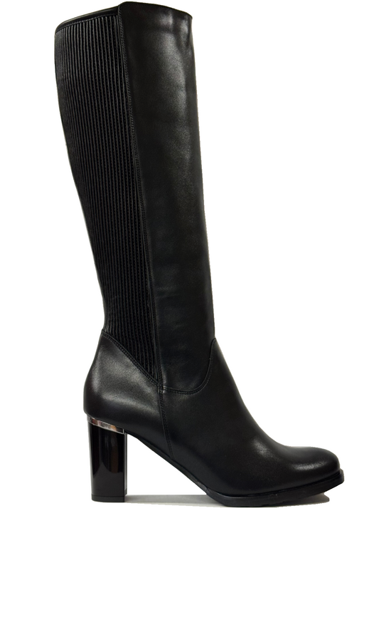 Bioeco Ladies Mid Heel Stretch Back Boot