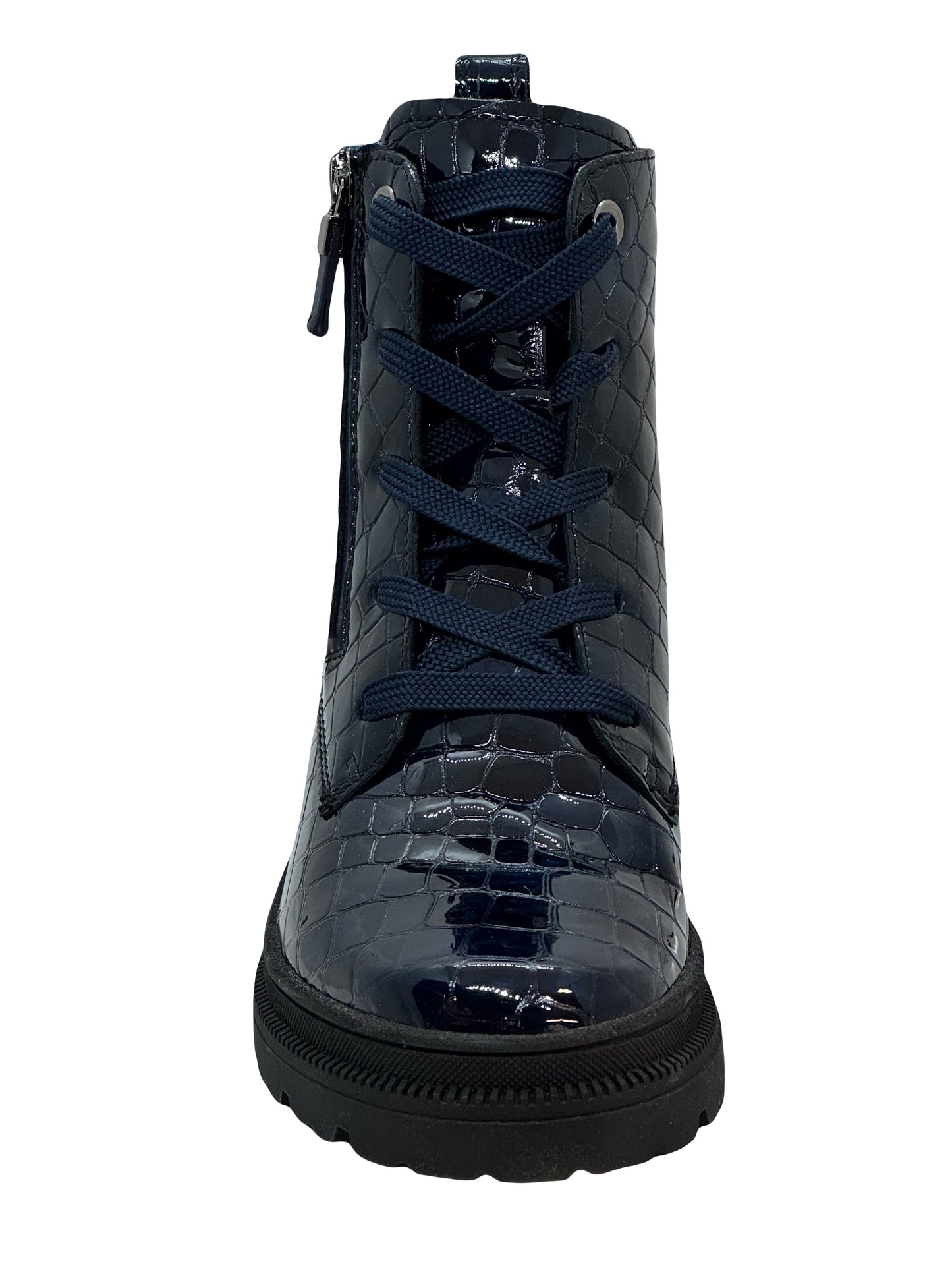 Ara Dover Ladies Croco Print Lace Up Ankle Boot