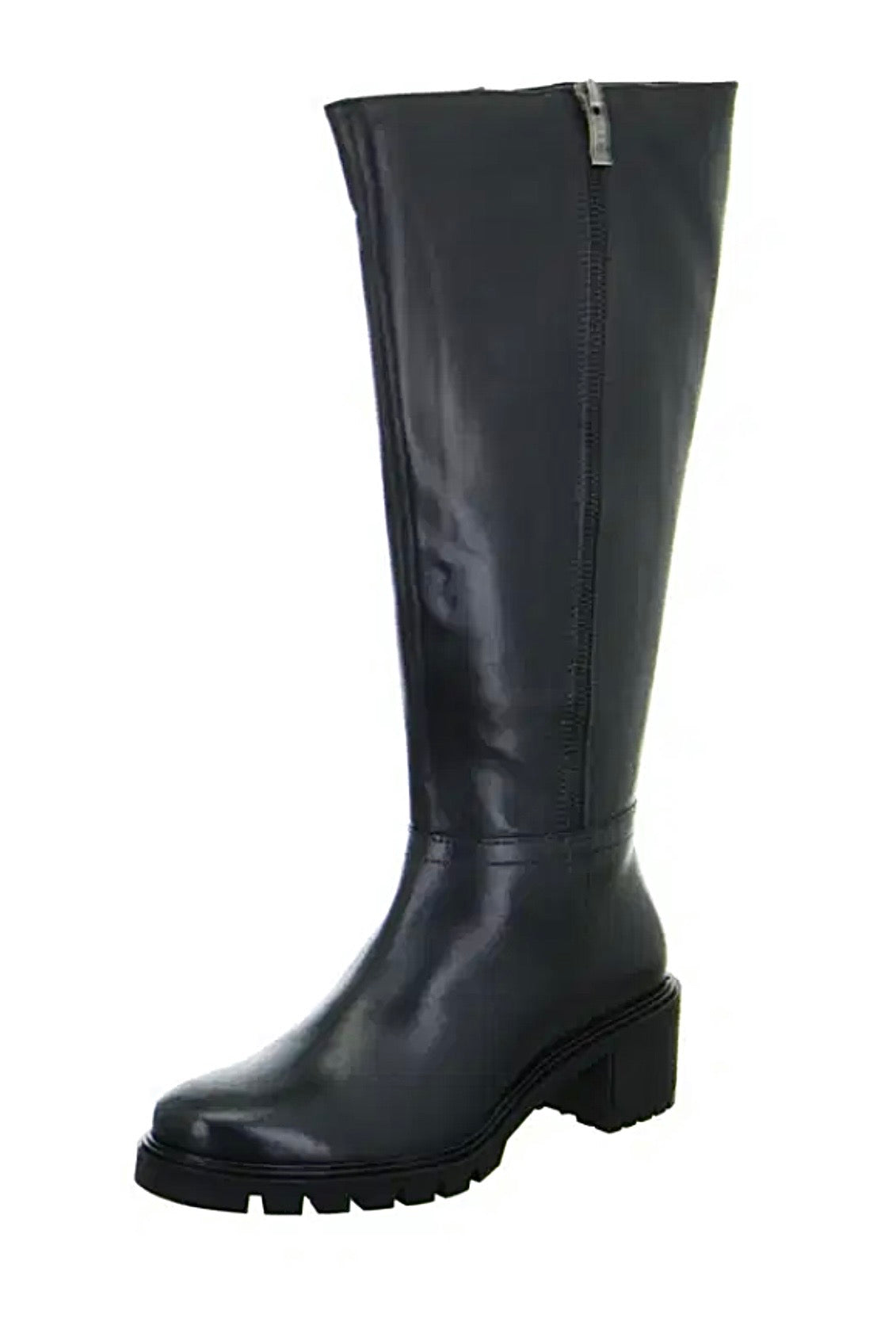 Ara Denver Ladies Block Heel Wider Fit Full Leg boot