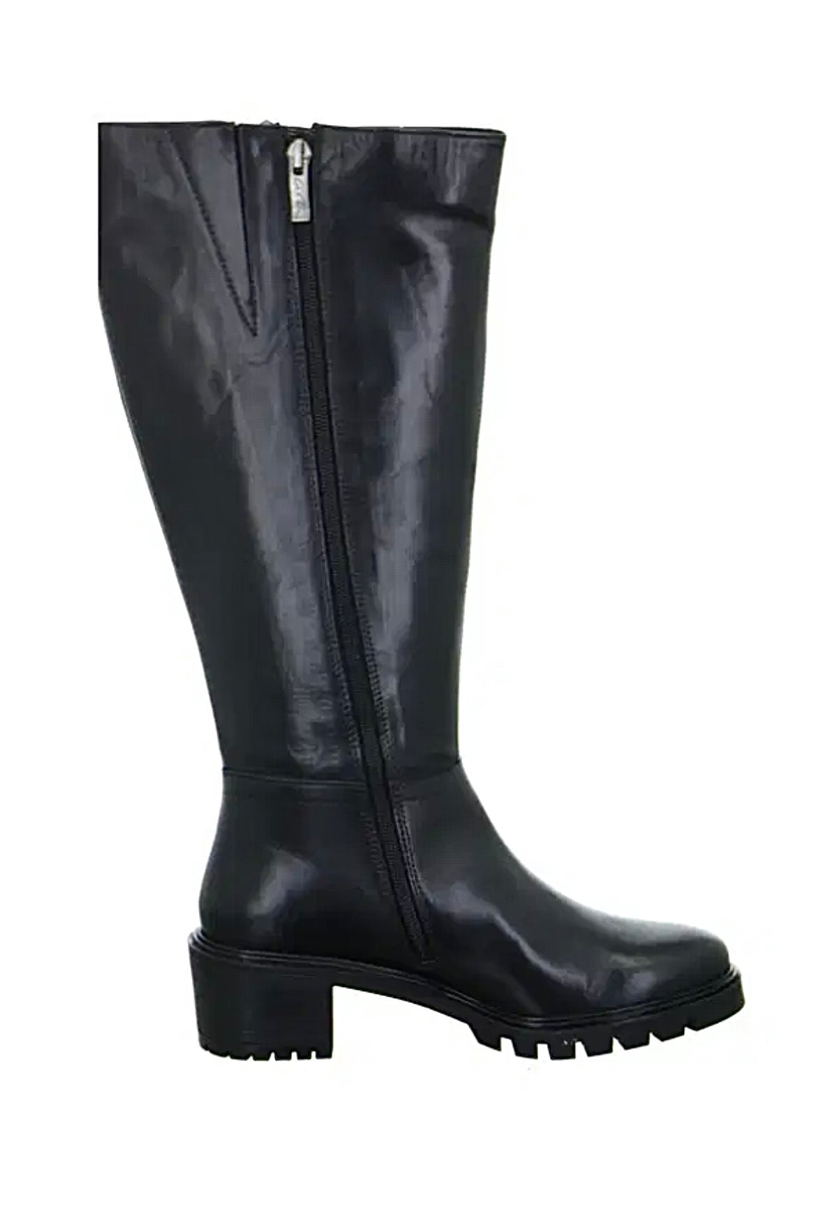 Ara Denver Ladies Block Heel Wider Fit Full Leg boot