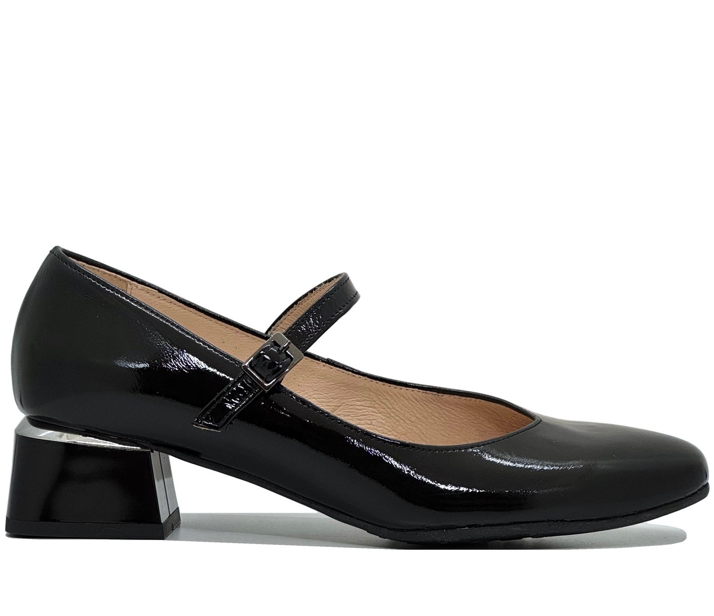 Bioeco Mary Jane Block Heel Shoe