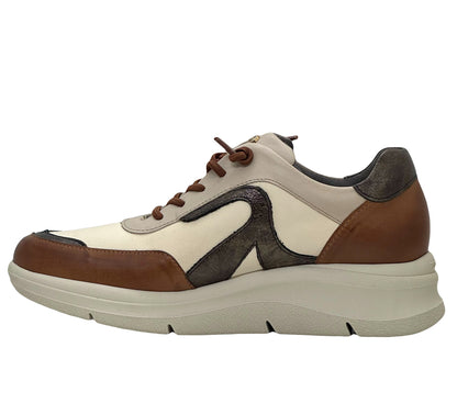 Pitillos Ladies Bungee Tie Wedge Sneaker