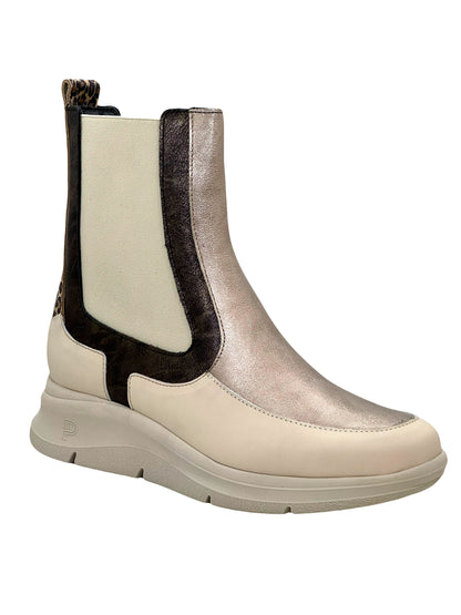 Pitillos Ladies Elastic Side Low Wedge Trend Boot