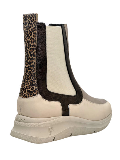 Pitillos Ladies Elastic Side Low Wedge Trend Boot