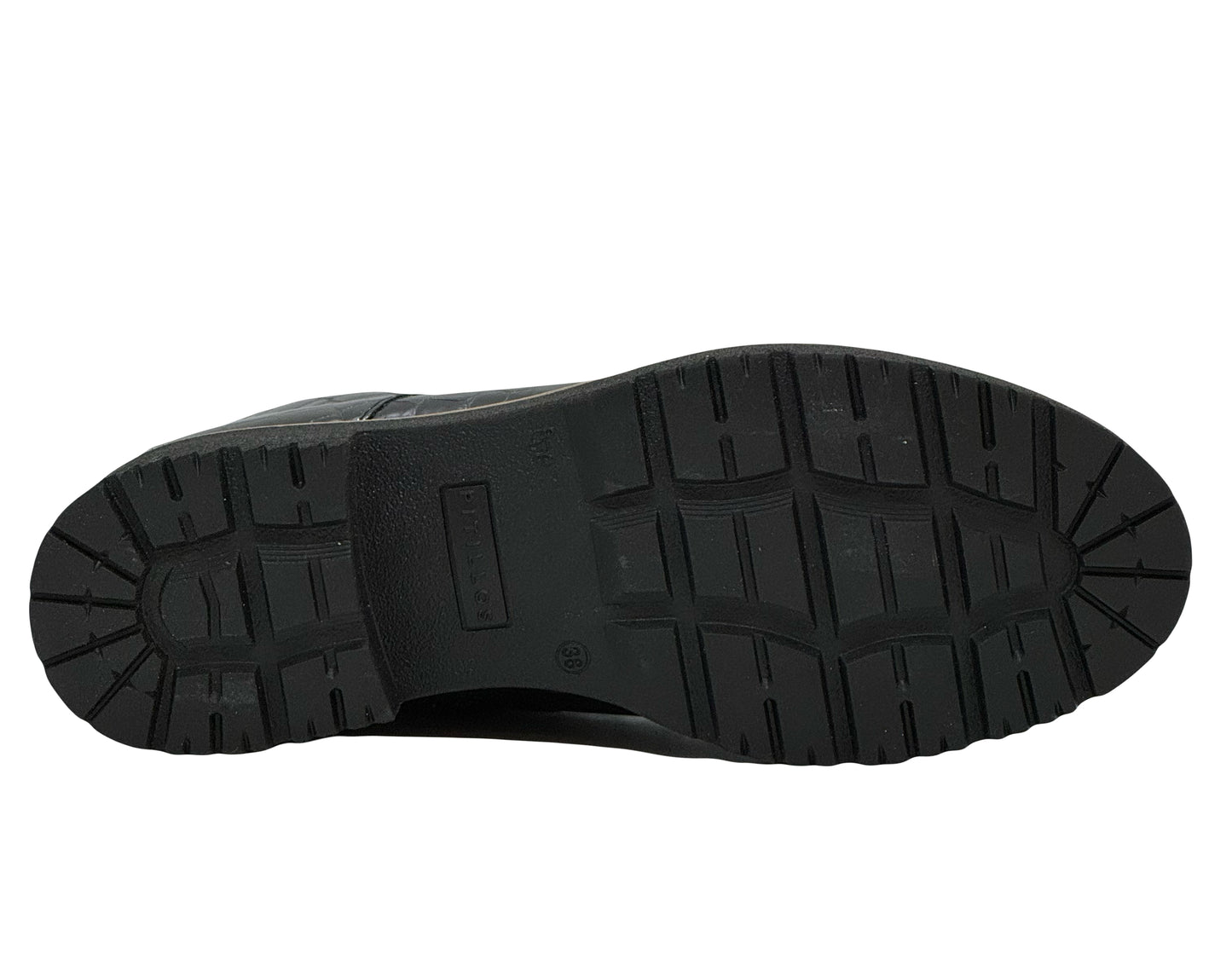 Pitillos Ladies Croco Chunky Sole Lace Boot