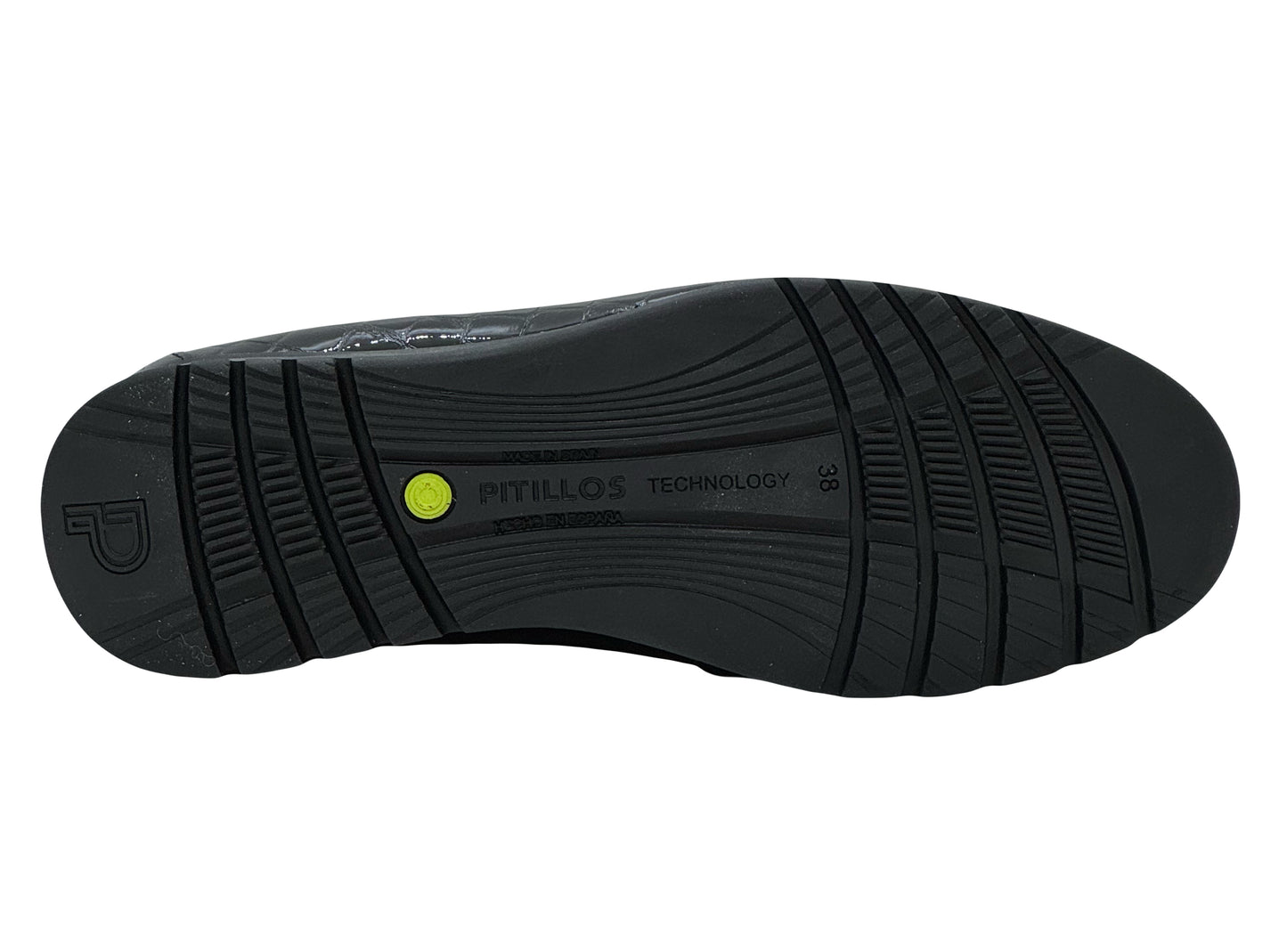 Pitillos Ladies Croco Print Snaffle Trim Loafer