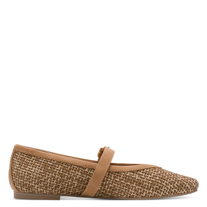 Marco Tozzi Raffia Mary Jane Flat Pump