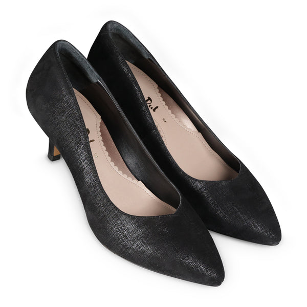 Van Dal Gina Kitten Heel Ladies court Shoe Black