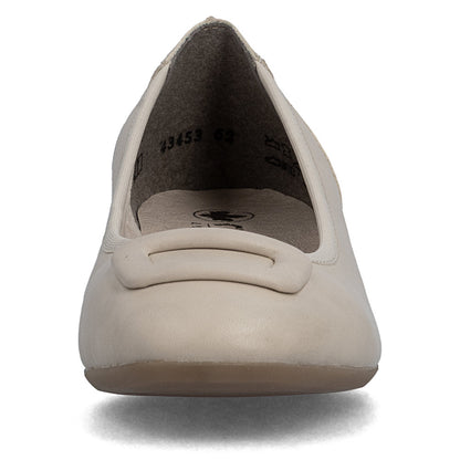 Rieker Ladies Low Heel Buckle Trim Court Shoe