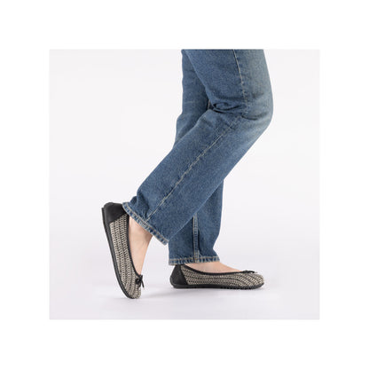 Rieker Ladies Woven Upper Flat Ballet Pump