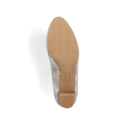 Rieker Ladies Mid Heel Almond Toe Court Shoe