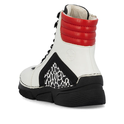 Rieker Angela 45904-60 White Boot