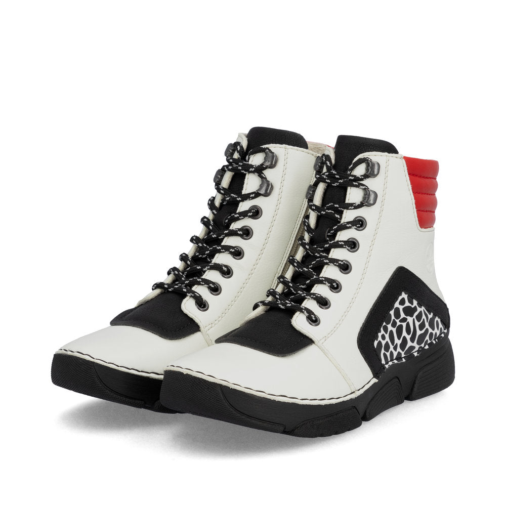 Rieker Angela 45904-60 White Boot