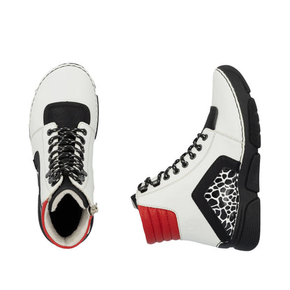 Rieker Angela 45904-60 White Boot