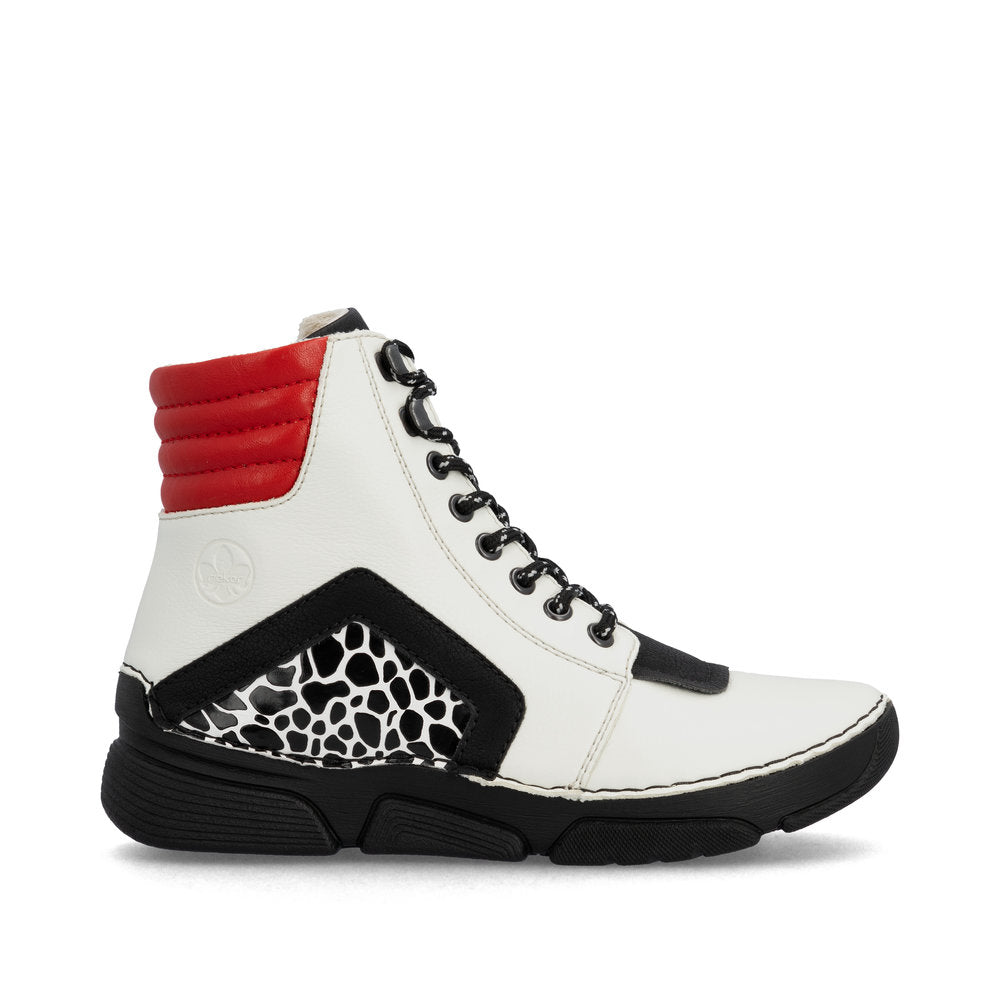 Rieker Angela 45904-60 White Boot