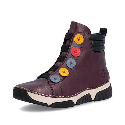 Rieker Angela 45977-30 Purple Boot