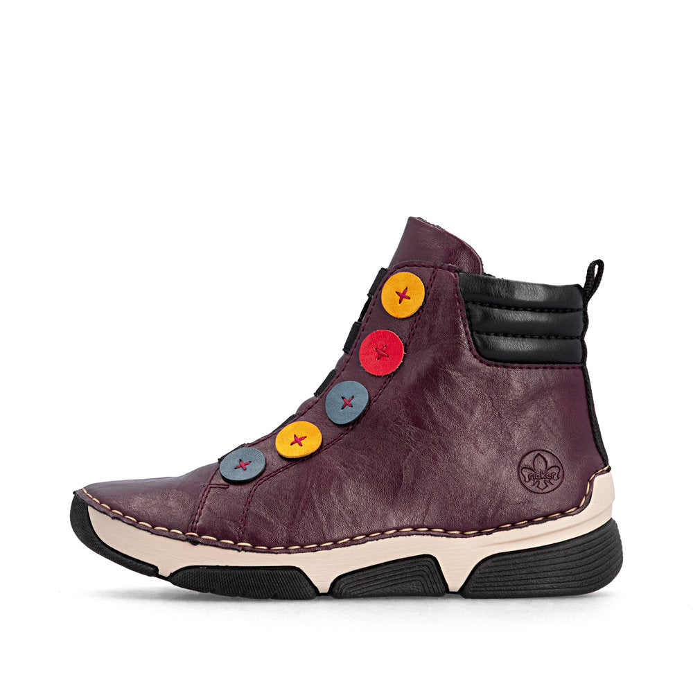 Rieker Angela 45977-30 Purple Boot