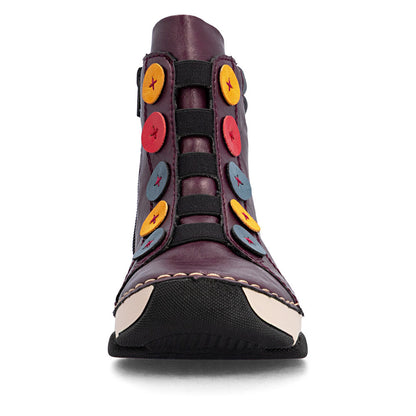Rieker Angela 45977-30 Purple Boot