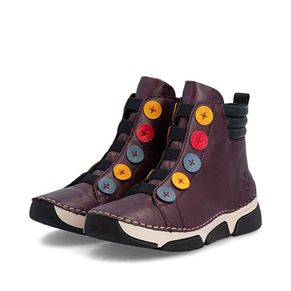 Rieker Angela 45977-30 Purple Boot