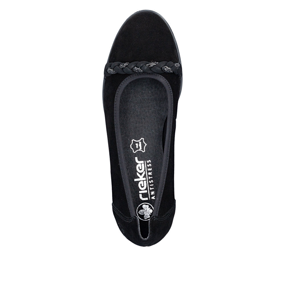 Rieker 46257-00 Black Shoe
