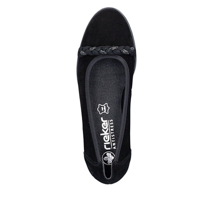 Rieker 46257-00 Black Shoe