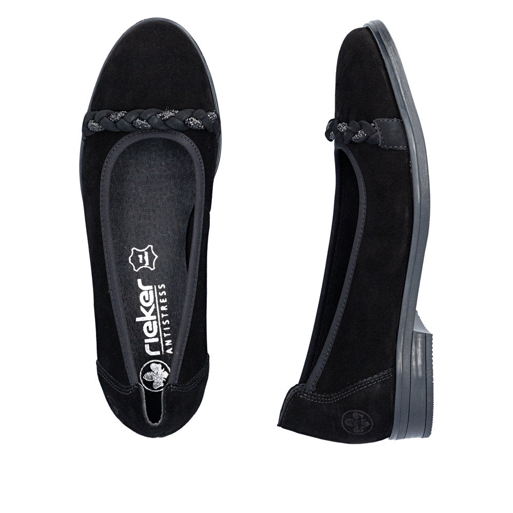 Rieker 46257-00 Black Shoe