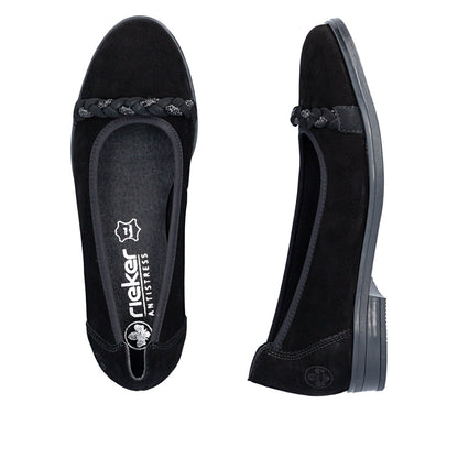 Rieker 46257-00 Black Shoe