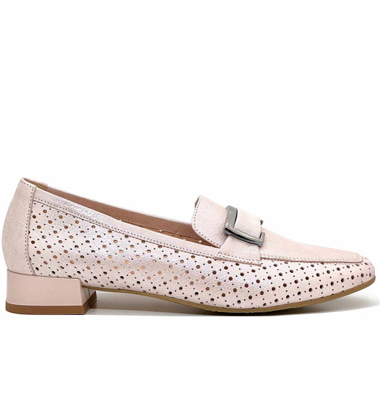 Bioeco Ladies Perforated Leather Loafer