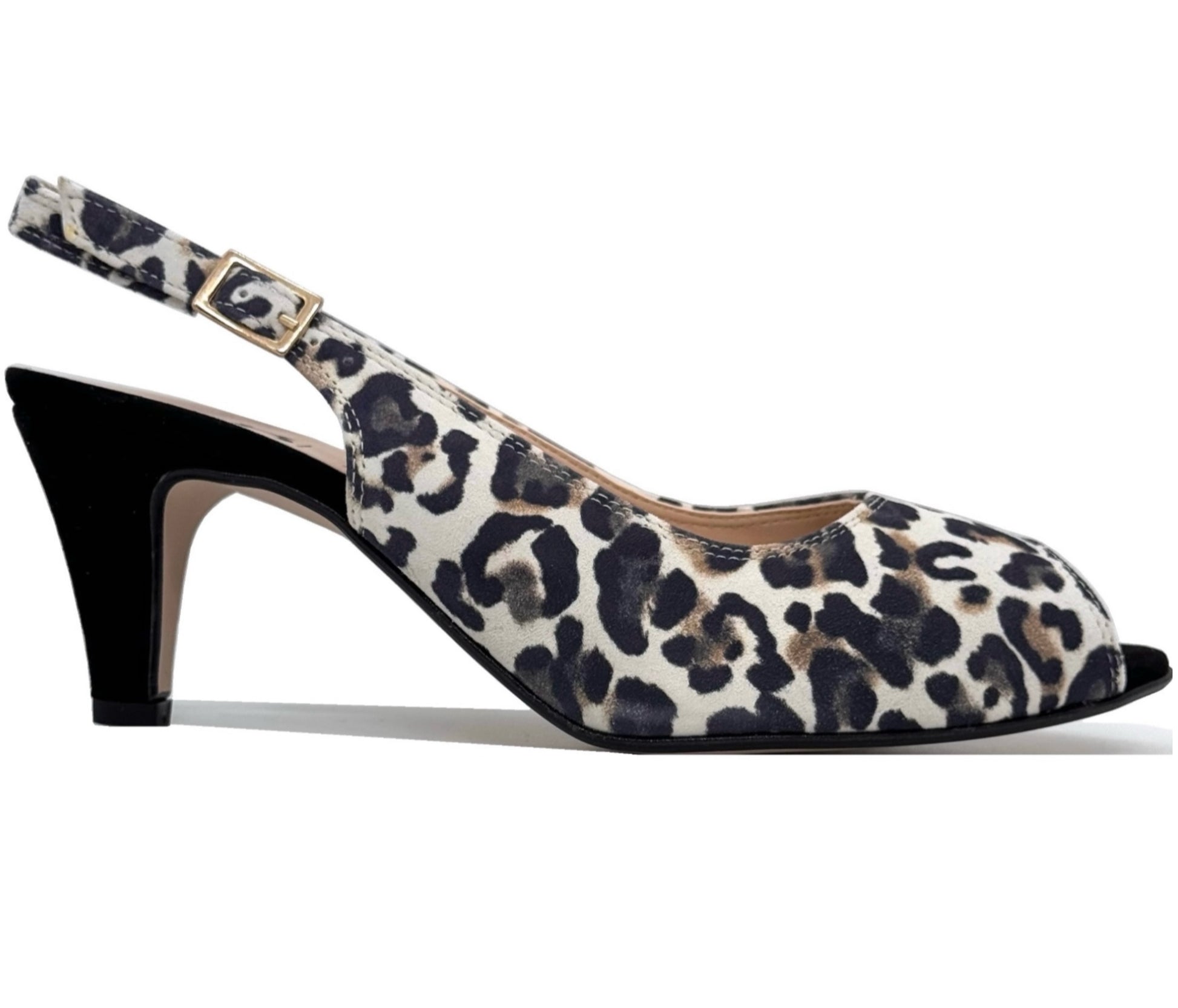 HB Italia Ladies Leopard Print Peep Toe Sling Back – Hobson Shoes