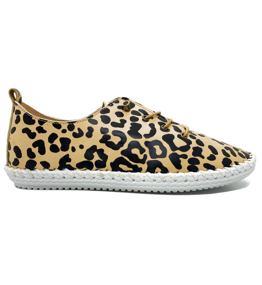 Lunar St Ives Ladies Ocelot Print Casual Shoe