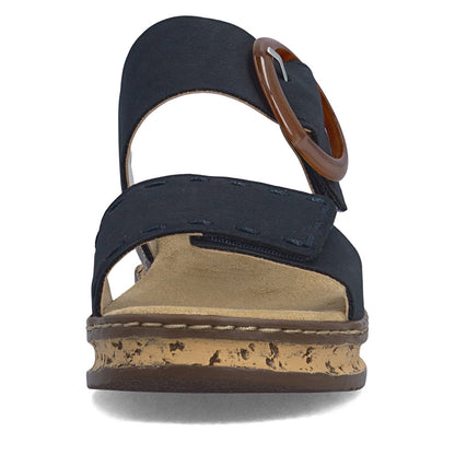 Rieker Ladies Adjustable Strap Flatform Sandal